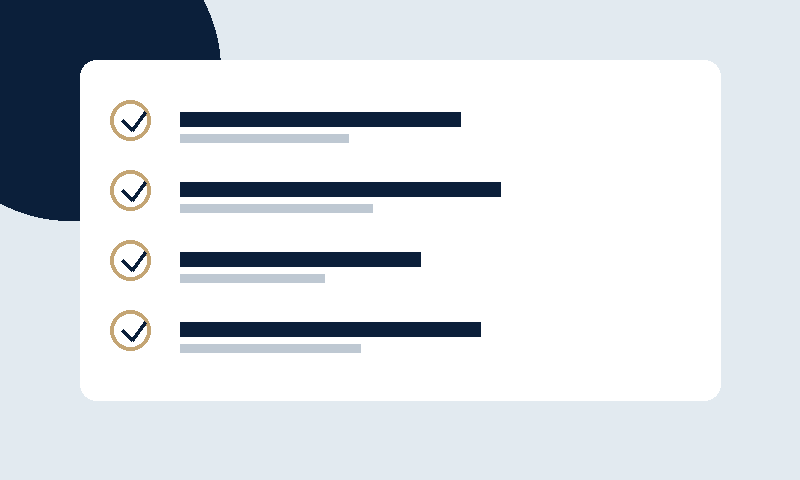 Checklist of contract quality controls